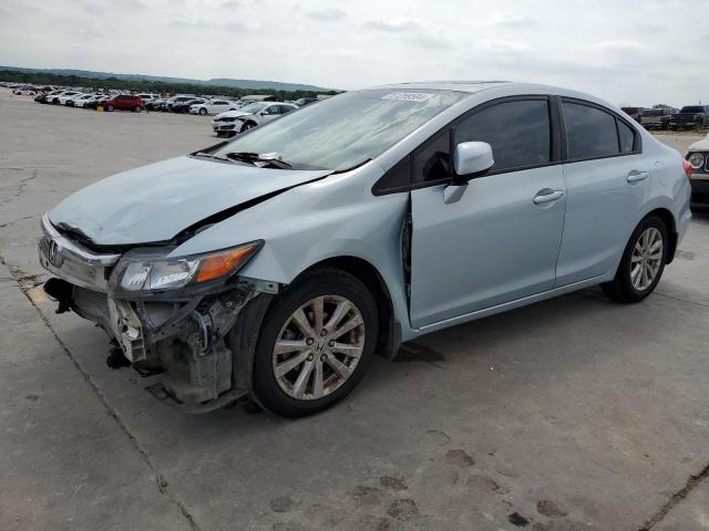 2HGFB2F91CH595397 - 2012 HONDA CIVIC EXL ტურკოუსი ფოტო 1