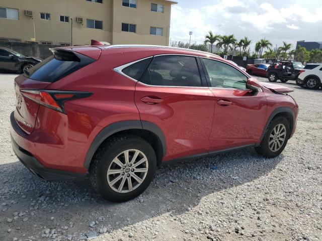 JTJYARBZ5J2089955 - 2018 LEXUS NX 300 BASE წითელი ფოტო 3