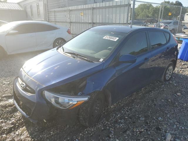 KMHCT5AE4GU267572 - 2016 HYUNDAI ACCENT SE BLUE photo 1