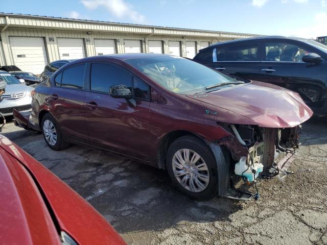 2HGFB2F51DH557800 - 2013 HONDA CIVIC LX MAROON photo 4