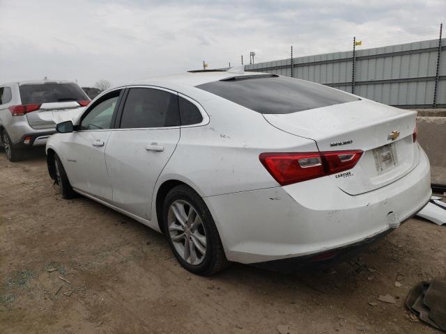 1G1ZE5ST8HF100457 - 2017 CHEVROLET MALIBU LT WHITE photo 2