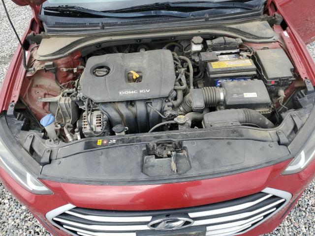 KMHD84LF2HU249241 - 2017 HYUNDAI ELANTRA SE RED photo 11