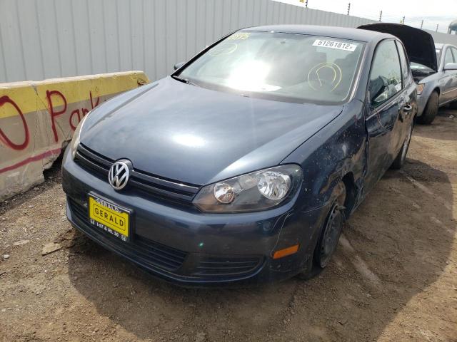 WVWBA7AJ3CW287888 - 2012 VOLKSWAGEN GOLF BLUE photo 2