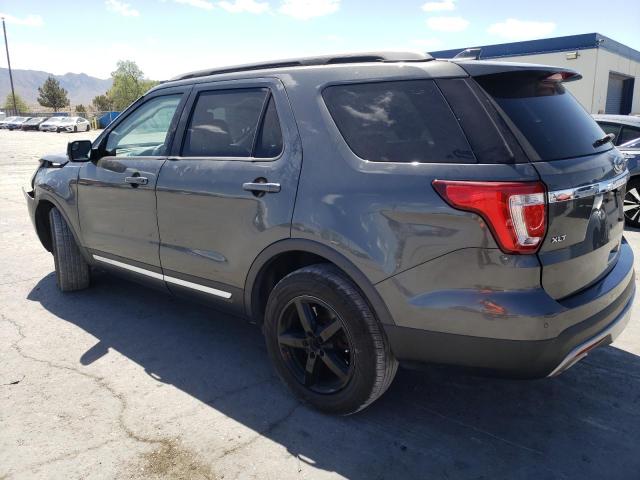 1FM5K8D83GGD02619 - 2016 FORD EXPLORER XLT GRAY photo 2