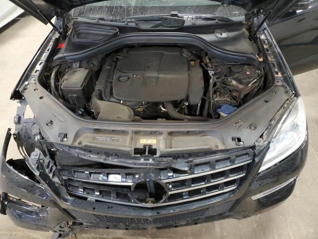 4JGDA5HB5FA589370 - 2015 MERCEDES-BENZ ML 350 4MATIC BLACK photo 12