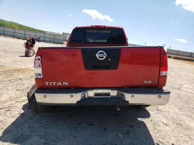 1N6AA07F68N338767 - 2008 NISSAN TITAN XE RED photo 6