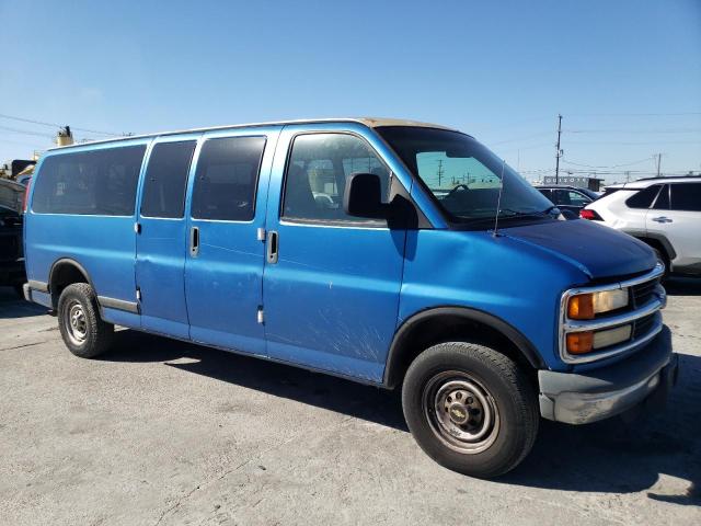 1GAHG39R911141736 - 2001 CHEVROLET EXPRESS G3 BLUE photo 4