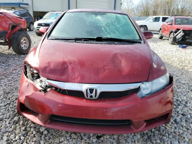 2HGFA16609H325766 - 2009 HONDA CIVIC LX-S Rot Foto 5