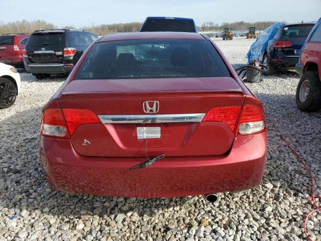 2HGFA16609H325766 - 2009 HONDA CIVIC LX-S Rot Foto 6