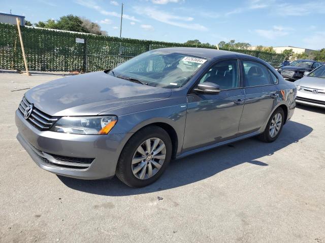 1VWAT7A38FC035130 - 2015 VOLKSWAGEN PASSAT S GRAY photo 1