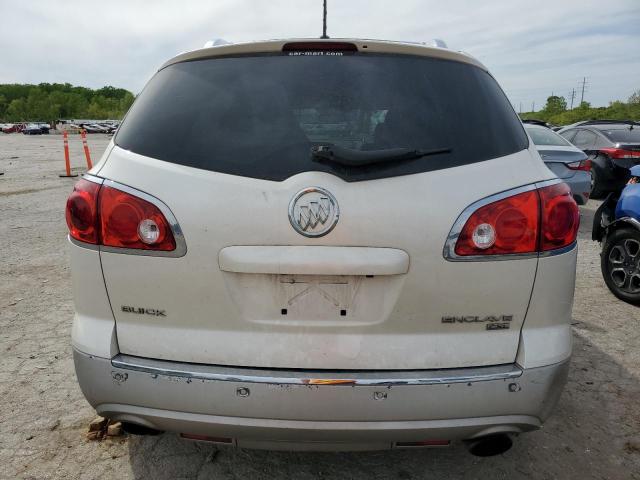 5GAKRBED2BJ233494 - 2011 BUICK ENCLAVE CXL WHITE photo 6