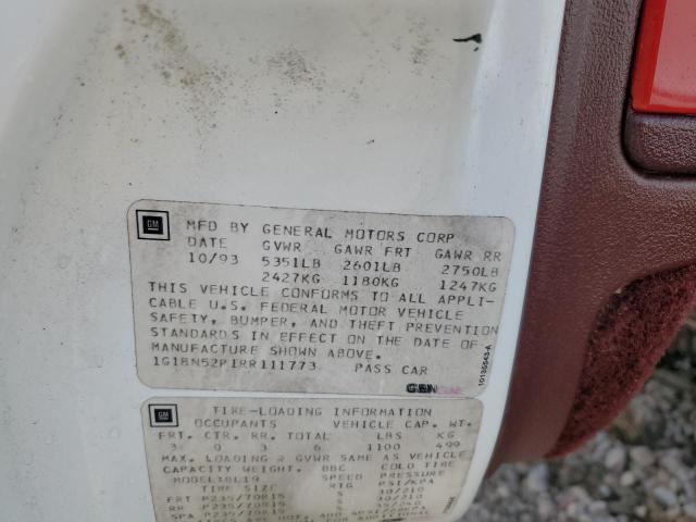1G1BN52P1RR111773 - 1994 CHEVROLET CAPRICE CLASSIC LS WHITE photo 12