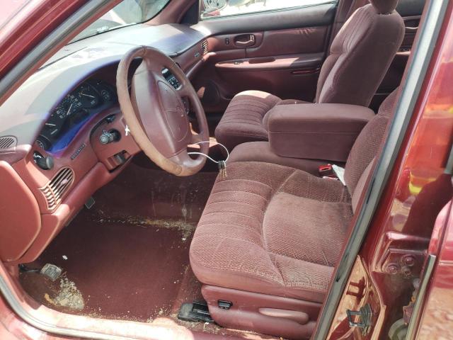 2G4WS52M5V1410060 - 1997 BUICK CENTURY CUSTOM MAROON photo 7