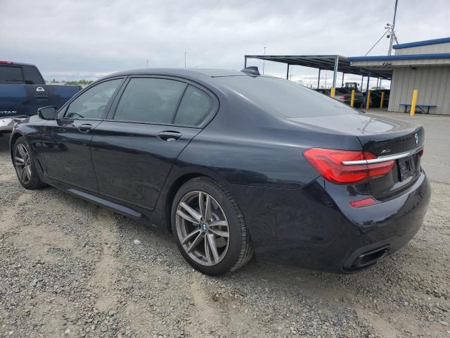 WBA7F2C50GG416984 - 2016 BMW 750 XI BLUE photo 2