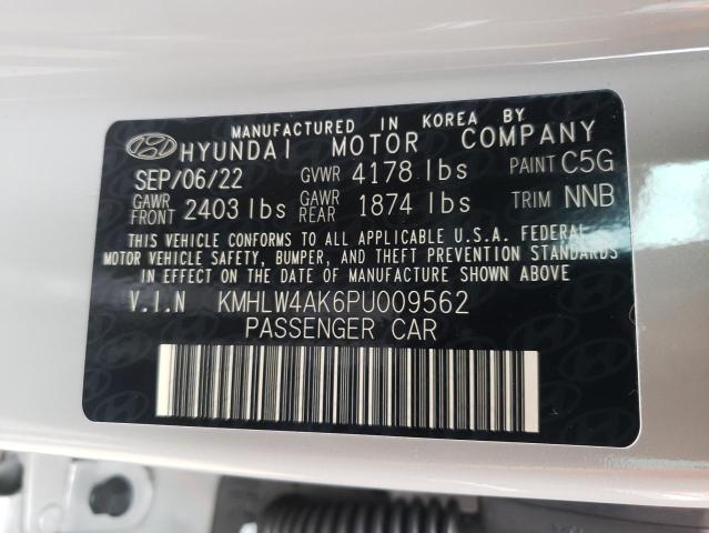 KMHLW4AK6PU009562 - 2023 HYUNDAI ELANTRA N GRAY photo 13