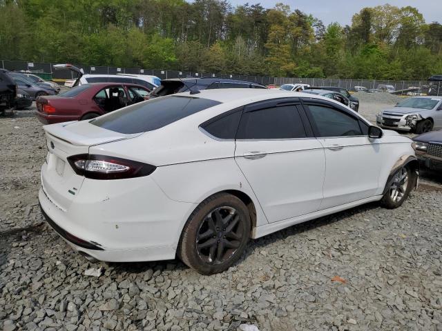 3FA6P0HD5ER220986 - 2014 FORD FUSION SE WHITE photo 3