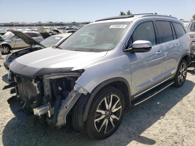 5FNYF6H05KB008298 - 2019 HONDA PILOT ELITE SILVER photo 1