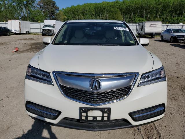 5FRYD4H44FB024199 - 2015 ACURA MDX TECHNOLOGY WHITE photo 5