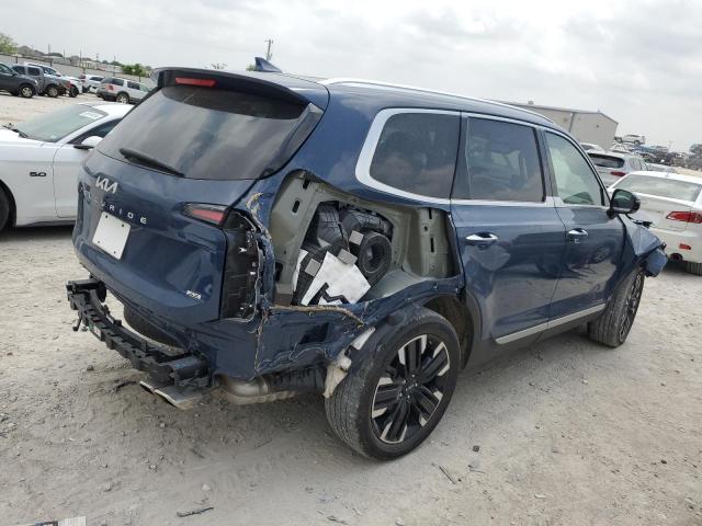 5XYP5DGC4PG349139 - 2023 KIA TELLURIDE SX BLUE photo 3