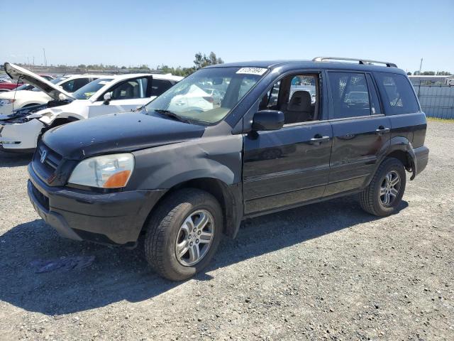 2HKYF18564H579432 - 2004 HONDA PILOT EXL BLACK photo 1