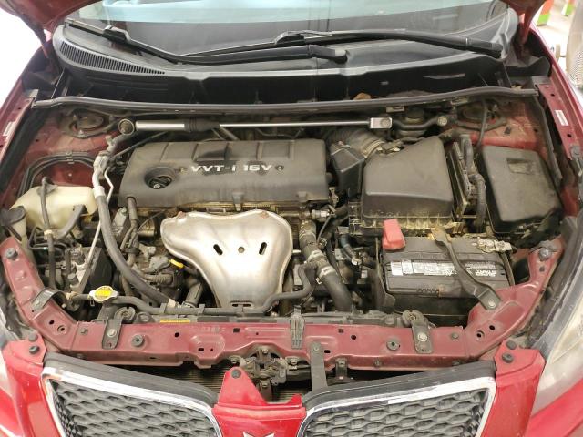 5Y2SR67059Z401379 - 2009 PONTIAC VIBE GT RED photo 11