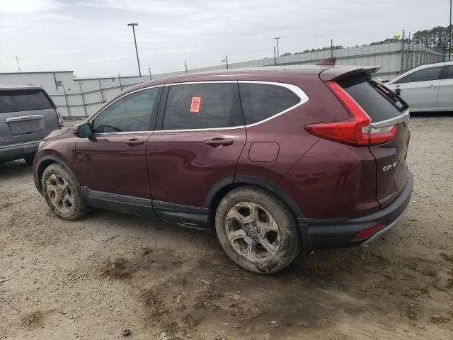 2HKRW1H58HH507822 - 2017 HONDA CR-V EX BURGUNDY photo 2