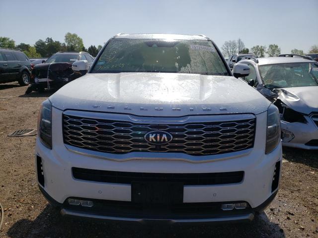 5XYP54HC4LG038559 - 2020 KIA TELLURIDE SX WHITE photo 5