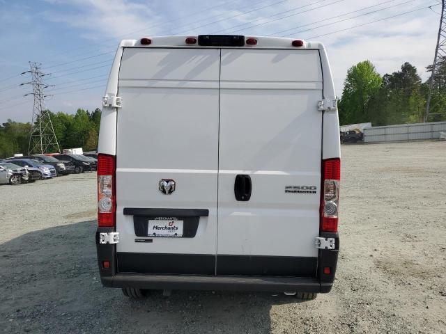 3C6LRVDG0PE525124 - 2023 RAM PROMASTER 2500 HIGH WHITE photo 6