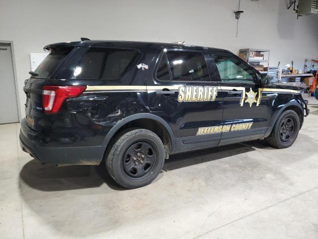 1FM5K8AR5HGC63188 - 2017 FORD EXPLORER POLICE INTERCEPTOR أسود صورة 3