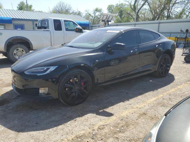 5YJSA1E44JF291466 - 2018 TESLA MODEL S შავი ფოტო 1
