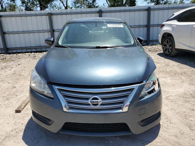 3N1AB7AP2DL722178 - 2013 NISSAN SENTRA S BLUE photo 5