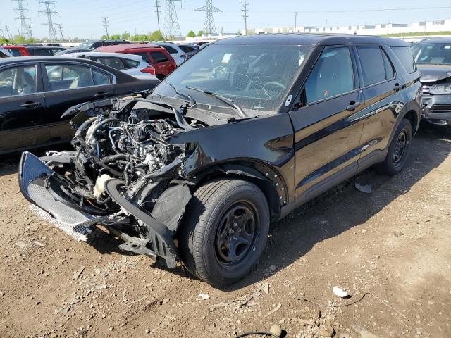1FM5K8AB3MGC40604 - 2021 FORD EXPLORER POLICE INTERCEPTOR BLACK photo 1