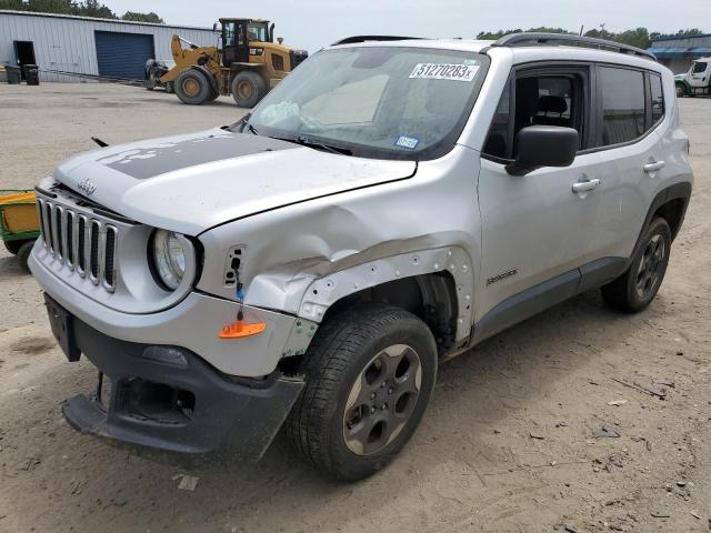 ZACCJBAB1JPG99351 - 2018 JEEP RENEGADE SPORT SILVER photo 1