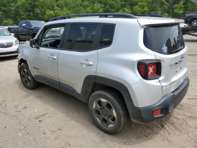 ZACCJBAB1JPG99351 - 2018 JEEP RENEGADE SPORT SILVER photo 2