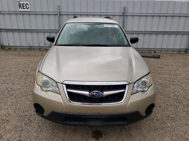 4S4BP60C387354983 - 2008 SUBARU OUTBACK BEIGE photo 5