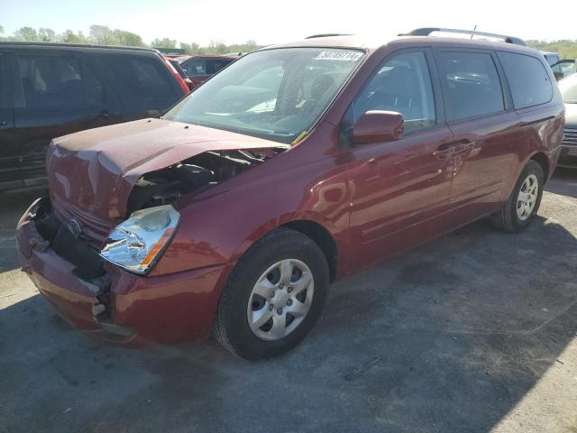 KNDMG4C37A6357085 - 2010 KIA SEDONA LX RED photo 1