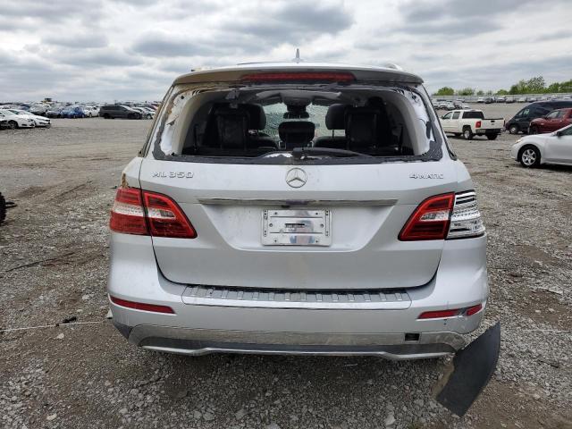4JGDA5HB5CA015850 - 2012 MERCEDES-BENZ ML 350 4MATIC SILVER photo 6