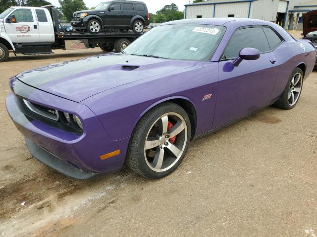 2C3CDYCJXDH676563 - 2013 DODGE CHALLENGER SRT-8 PURPLE photo 1