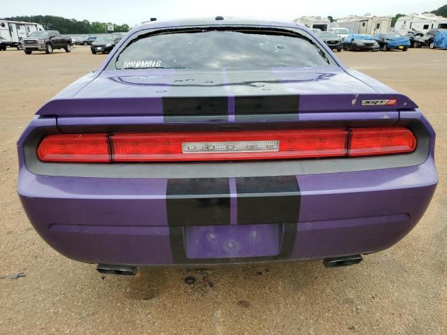 2C3CDYCJXDH676563 - 2013 DODGE CHALLENGER SRT-8 PURPLE photo 6