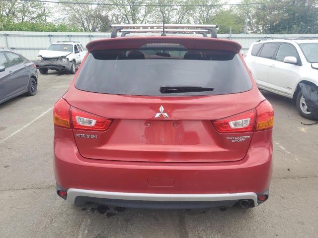 4A4AP3AU0DE013741 - 2013 MITSUBISHI OUTLANDER ES RED photo 6