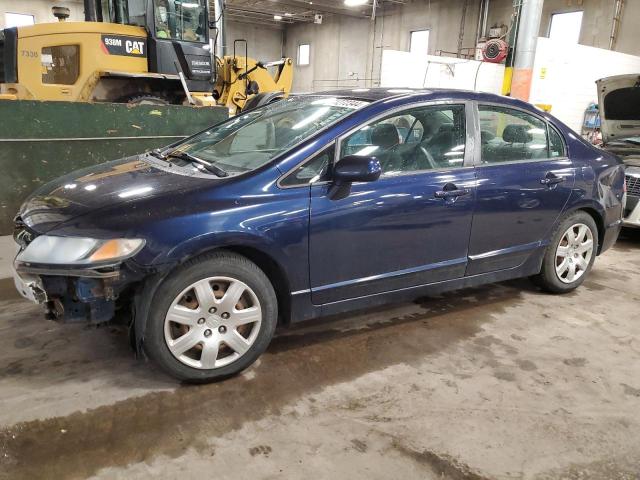 19XFA16559E019101 - 2009 HONDA CIVIC LX BLUE photo 1