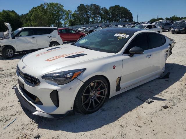 KNAE45LC3J6030599 - 2018 KIA STINGER GT1 WHITE photo 1