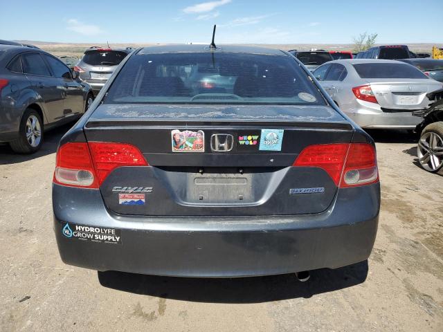 JHMFA36257S000817 - 2007 HONDA CIVIC HYBRID BLUE photo 6