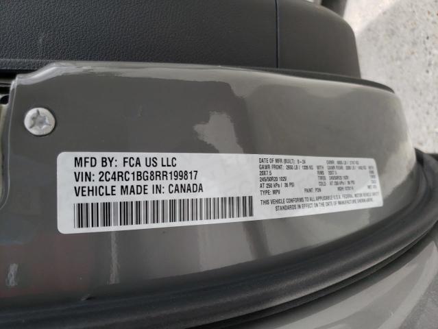 2C4RC1BG8RR199817 - 2024 CHRYSLER PACIFICA TOURING L GRAY photo 13