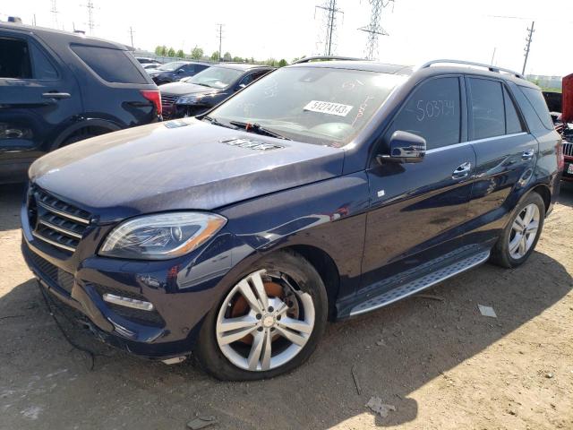 4JGDA5HBXDA212255 - 2013 MERCEDES-BENZ ML 350 4MATIC BLUE photo 1