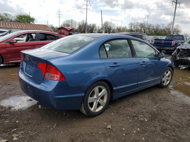 1HGFA168X8L021587 - 2008 HONDA CIVIC EX BLUE photo 3