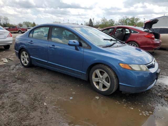 1HGFA168X8L021587 - 2008 HONDA CIVIC EX BLUE photo 4