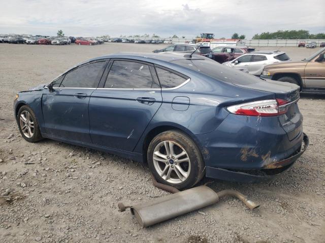 3FA6P0H72JR135026 - 2018 FORD FUSION SE BLUE photo 2