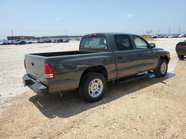 1B7GL2AN31S153909 - 2001 DODGE DAKOTA QUAD GRAY photo 3