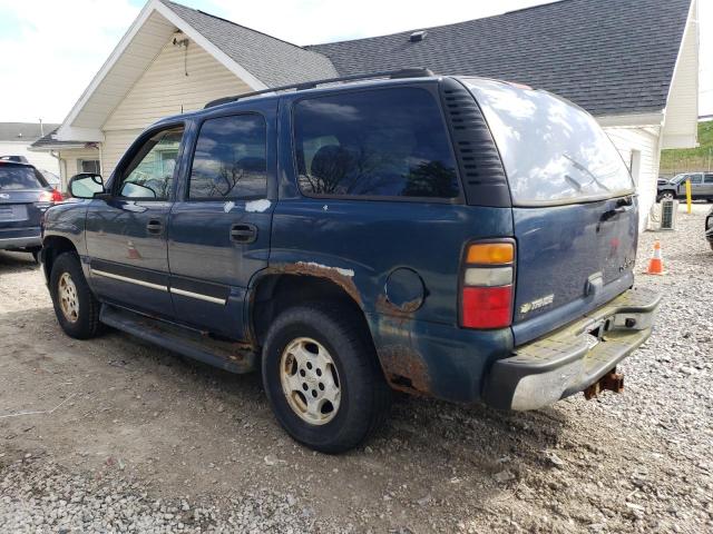 1GNEK13V35J129288 - 2005 CHEVROLET TAHOE K1500 BLUE photo 2